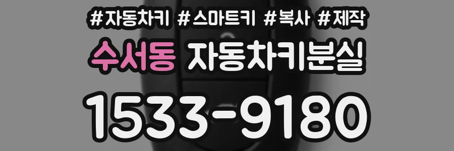 수서동 자동차키분실