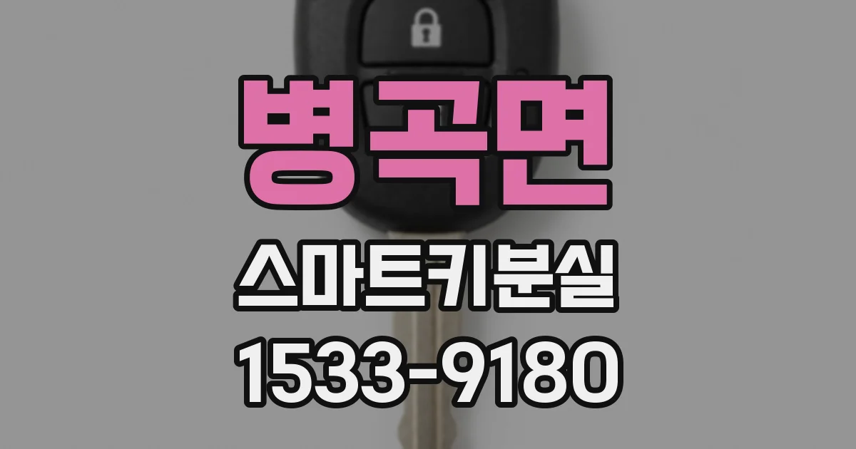 병곡면 스마트키분실