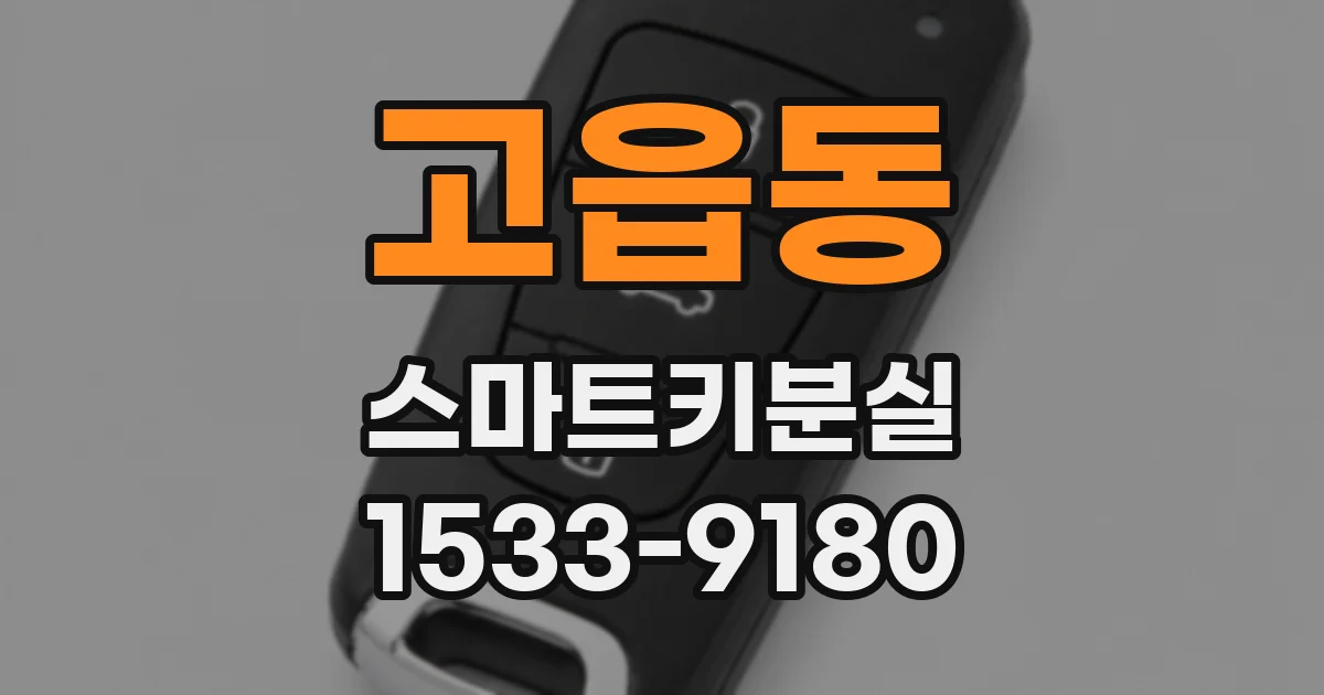 고읍동 스마트키분실