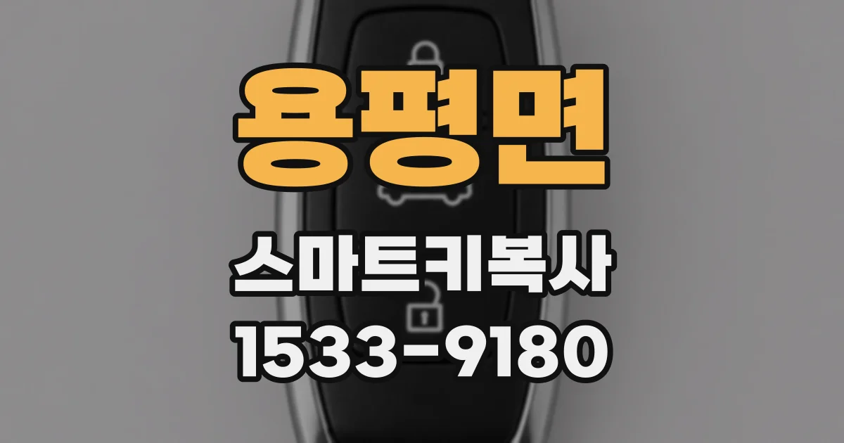 용평면 스마트키복사