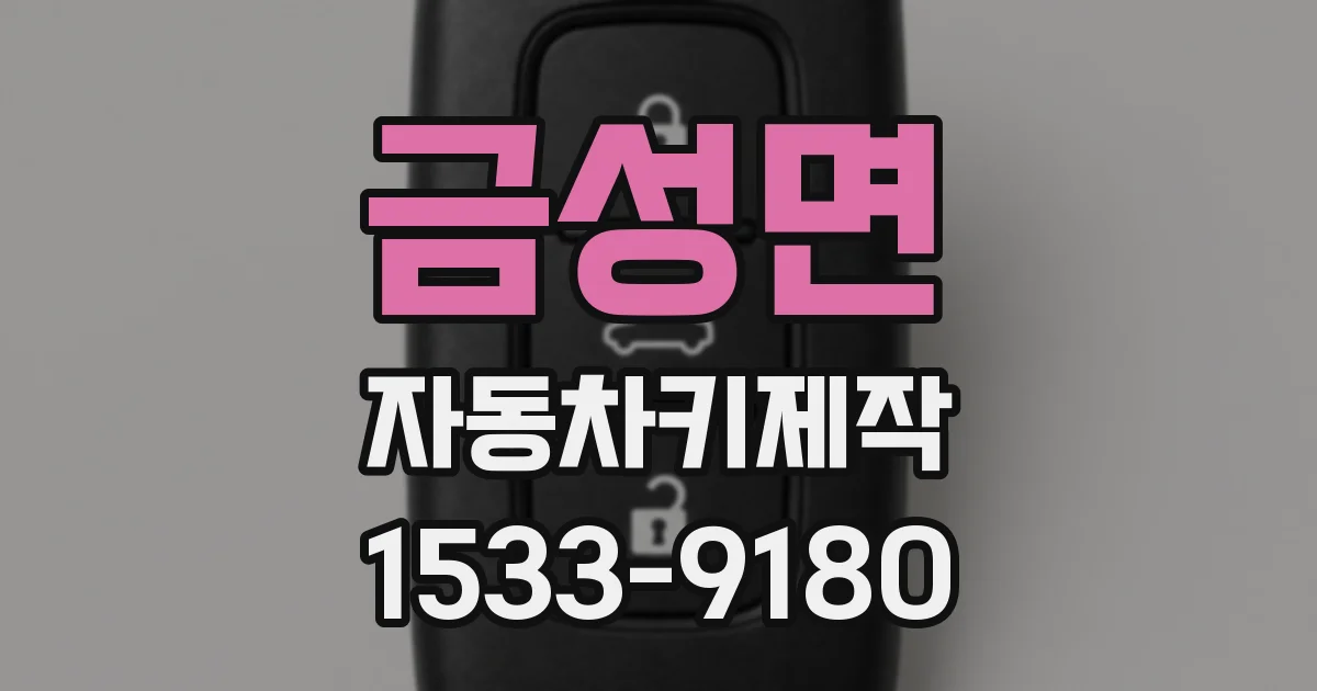 금성면 자동차키제작