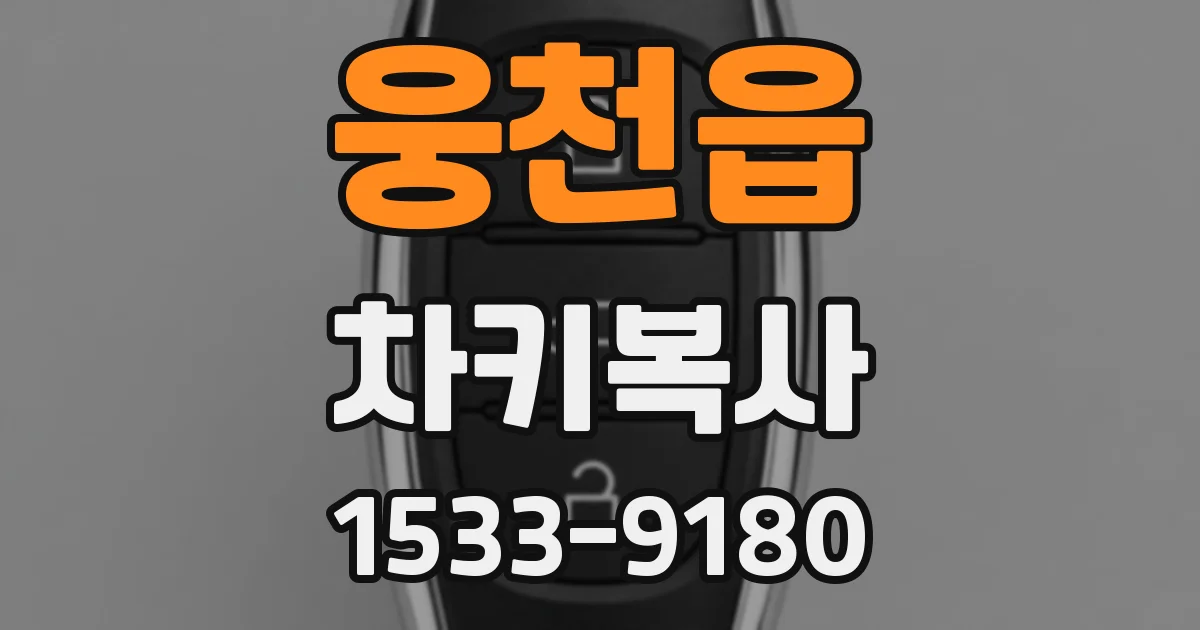 웅천읍 차키복사