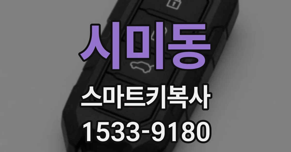 시미동 스마트키복사