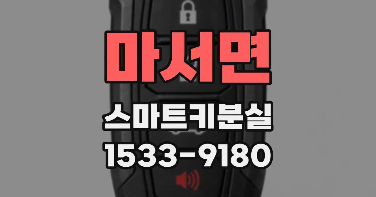 마서면 스마트키분실