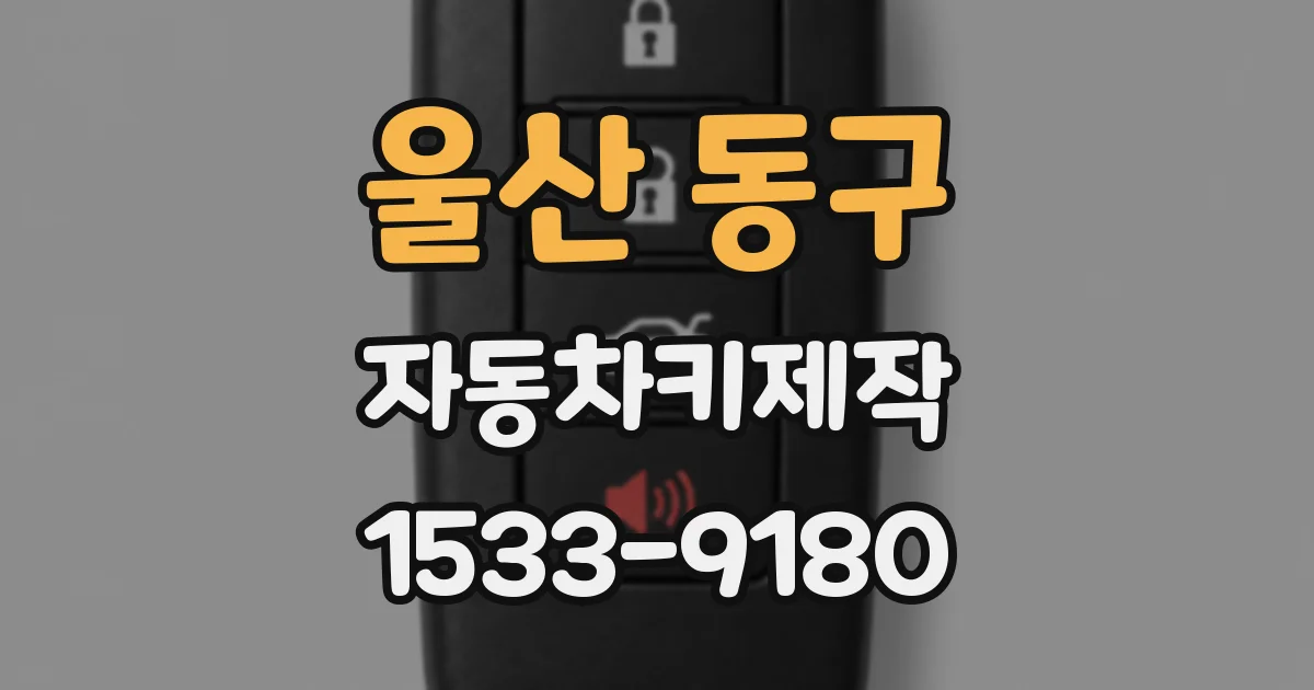 울산 동구 자동차키제작
