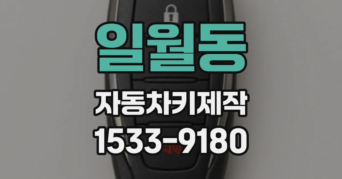 일월동 자동차키제작