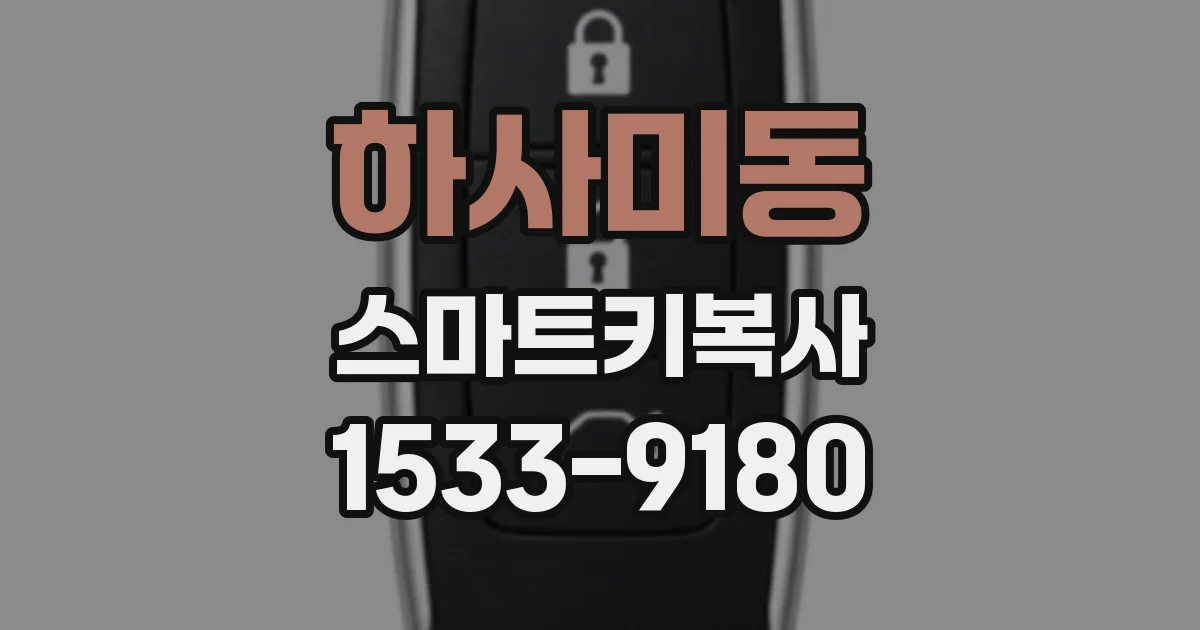 하사미동 스마트키복사