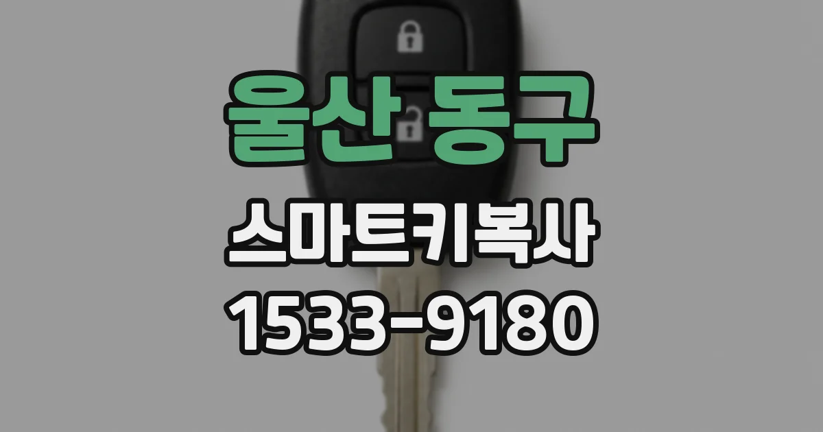 울산 동구 스마트키복사