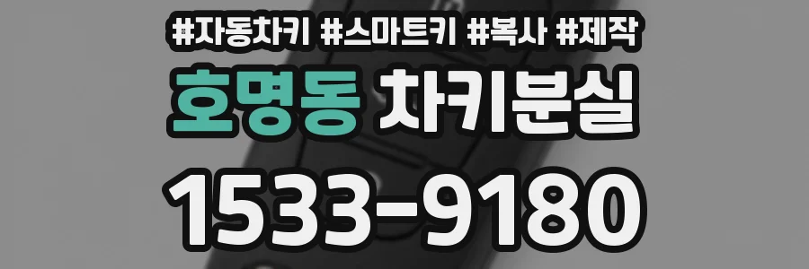 호명동 차키분실