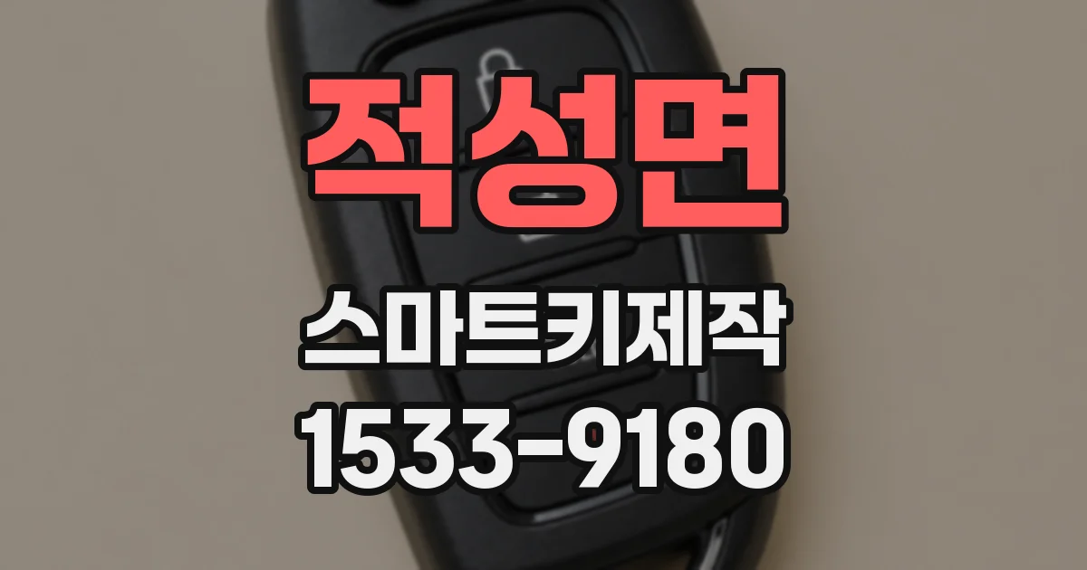 적성면 스마트키제작