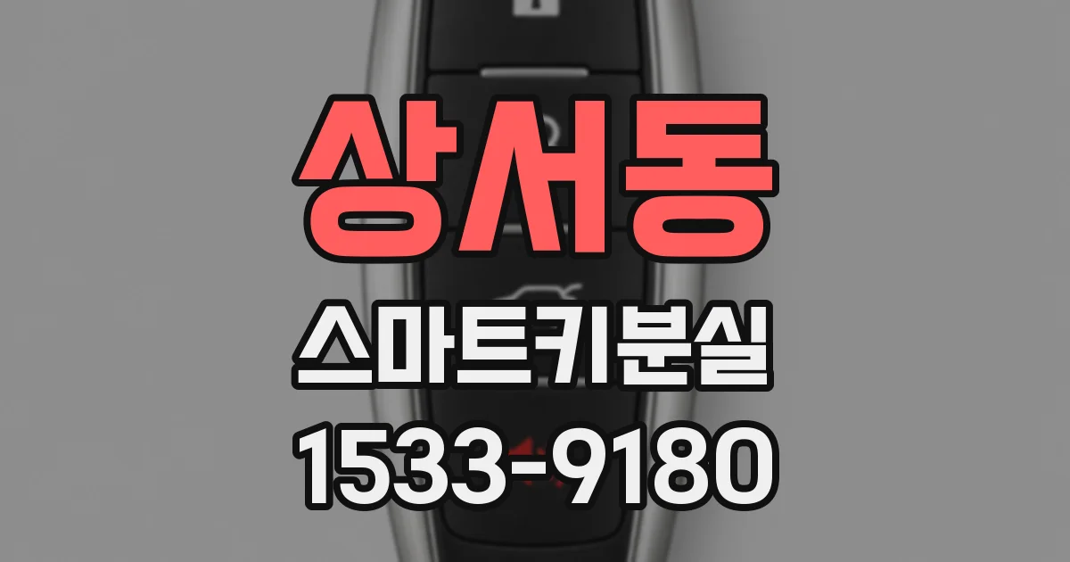 상서동 스마트키분실