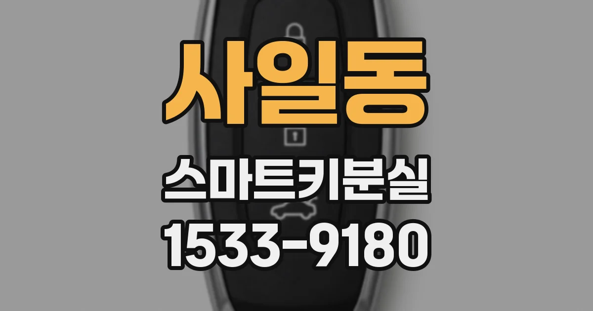 사일동 스마트키분실
