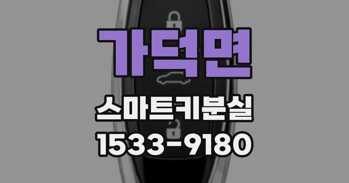 가덕면 스마트키분실