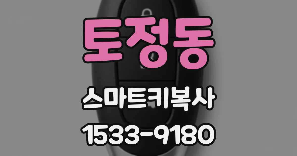 토정동 스마트키복사