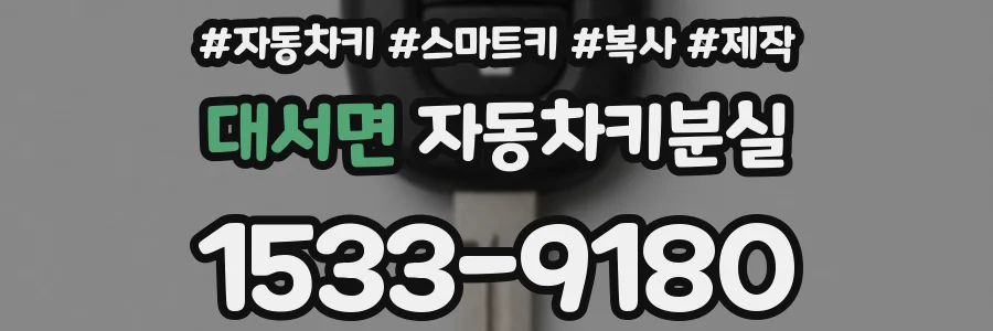 대서면 자동차키분실