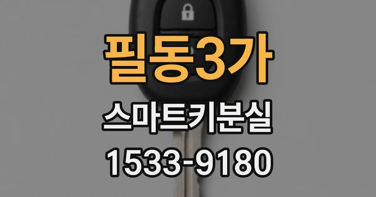 필동3가 스마트키분실
