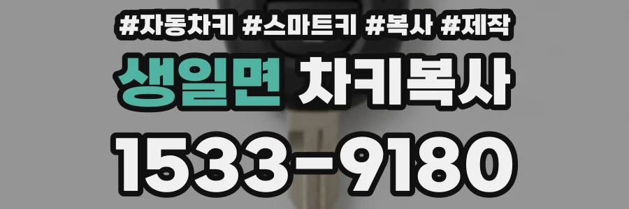 생일면 차키복사