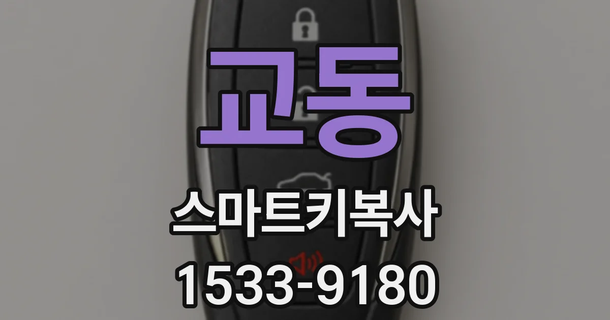 교동 스마트키복사