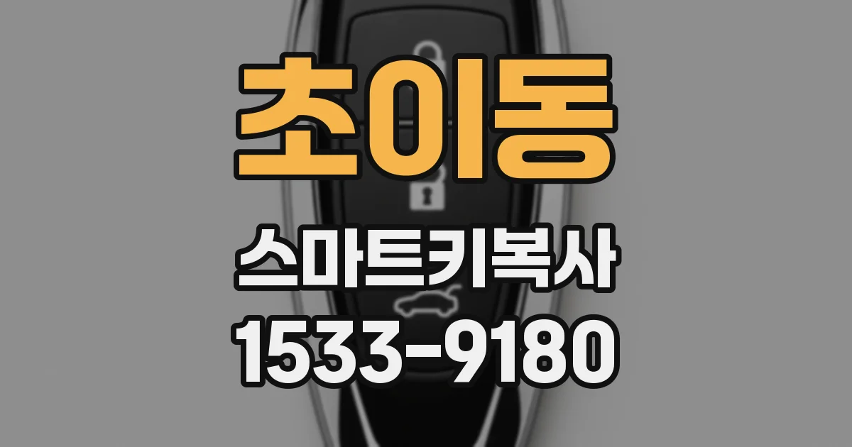 초이동 스마트키복사