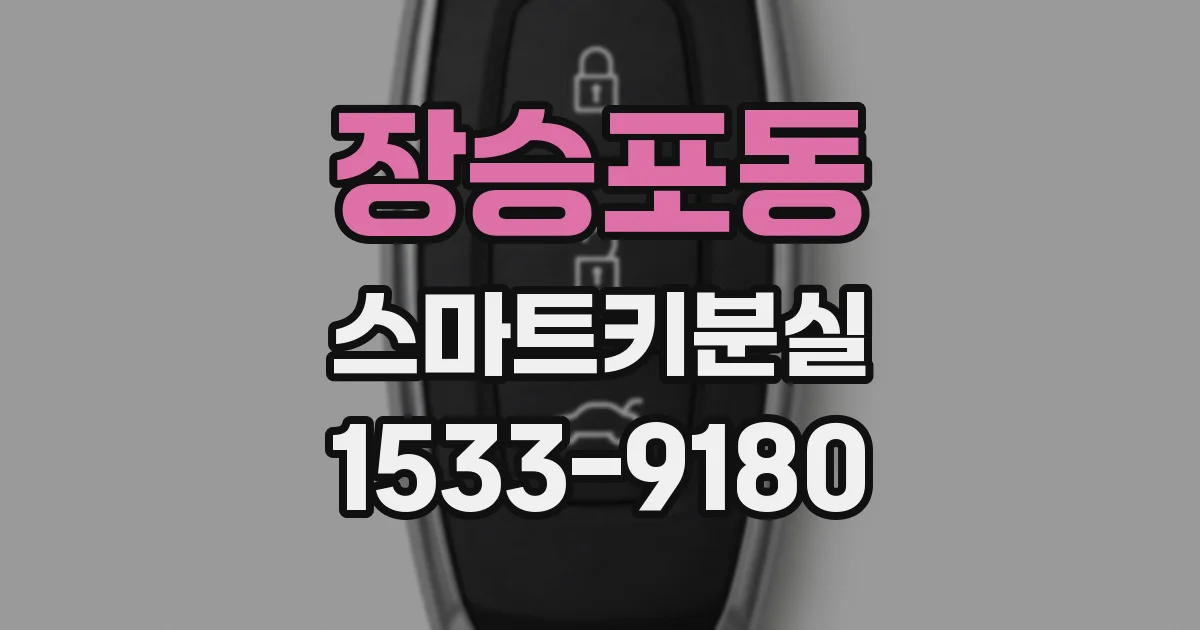 장승포동 스마트키분실