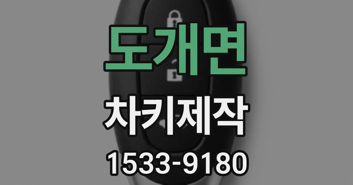 도개면 차키제작