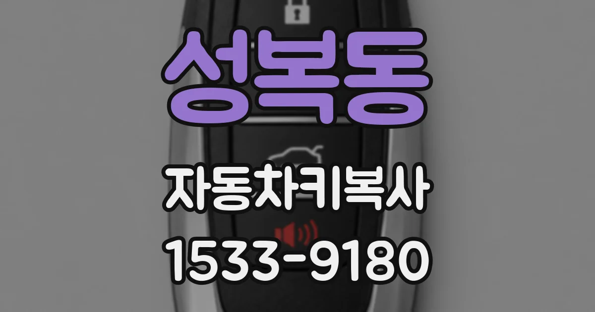 성복동 자동차키복사