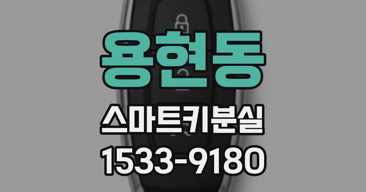 용현동 스마트키분실