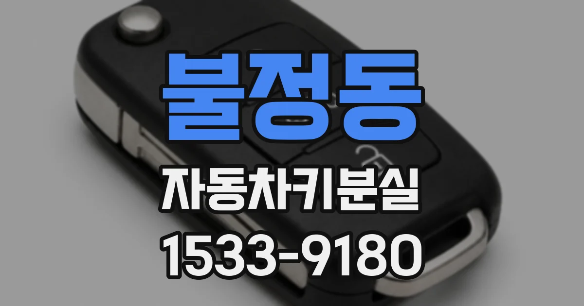 불정동 자동차키분실
