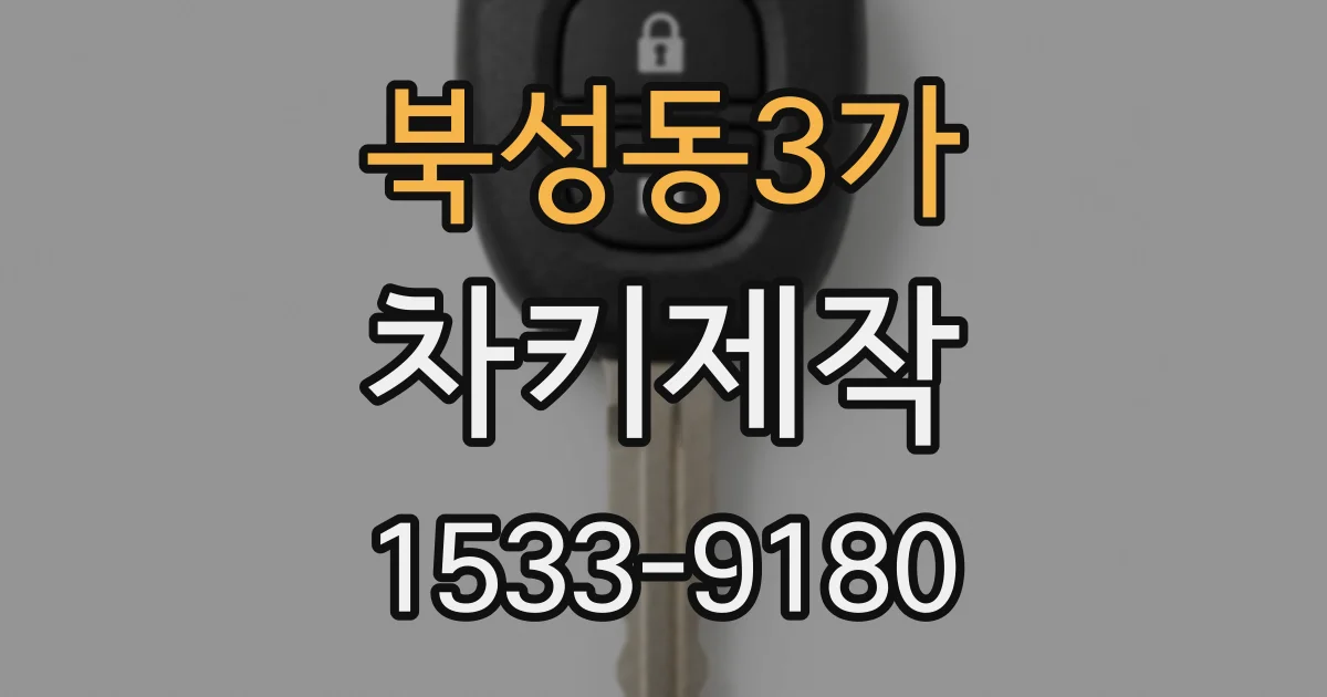 북성동3가 차키제작