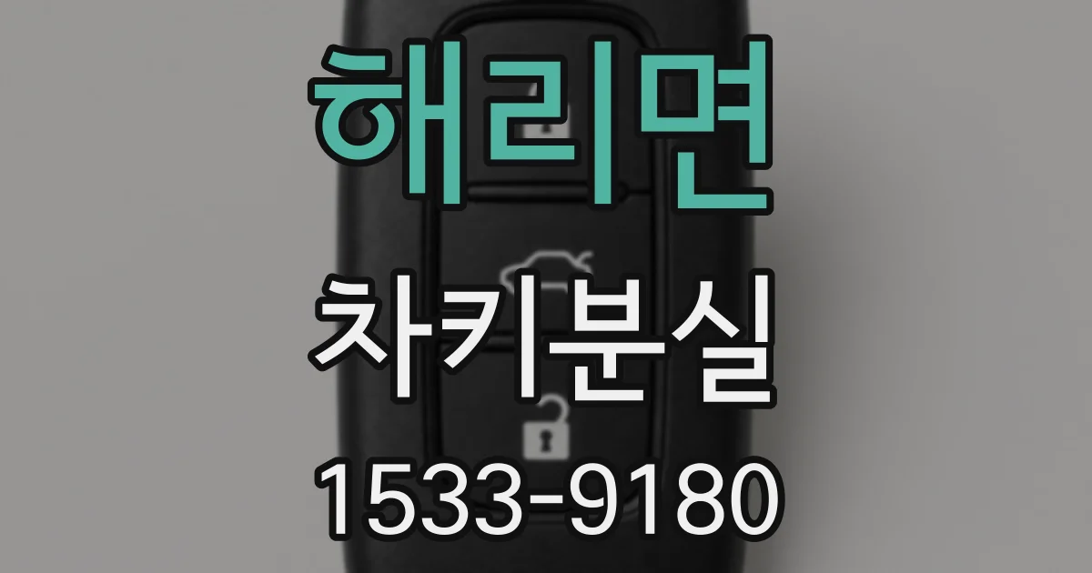 해리면 차키분실