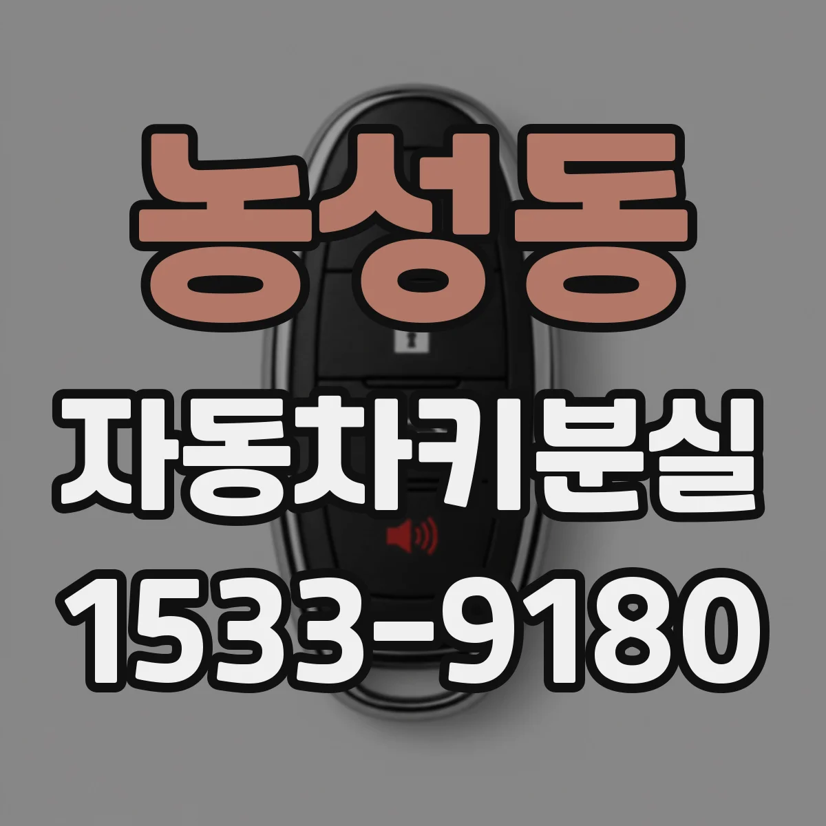 농성동 자동차키분실