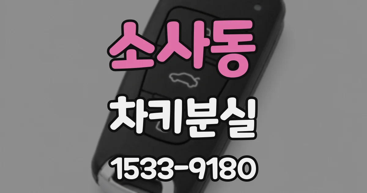 소사동 차키분실