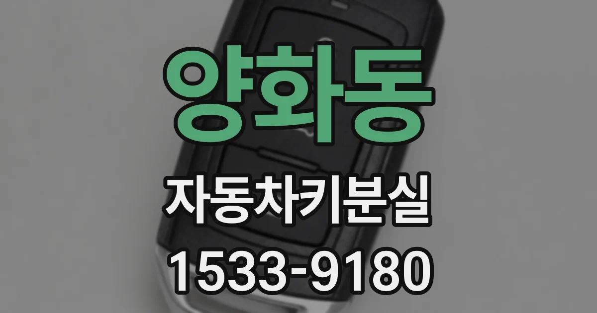 양화동 자동차키분실
