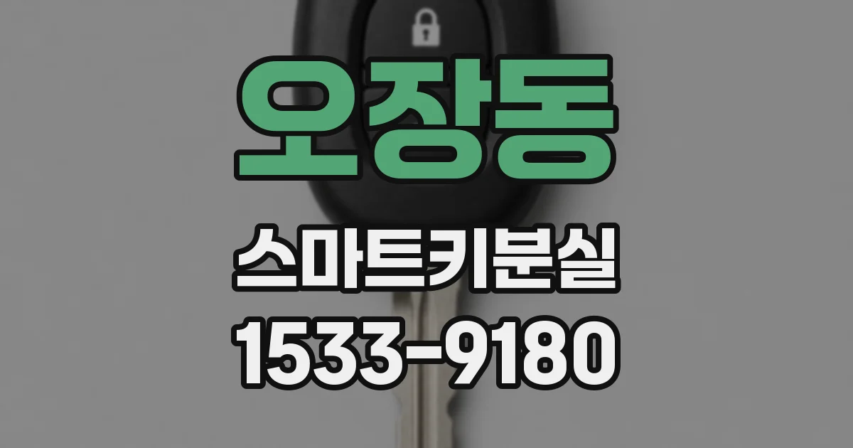 오장동 스마트키분실