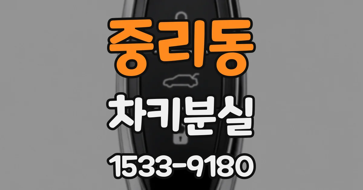 중리동 차키분실