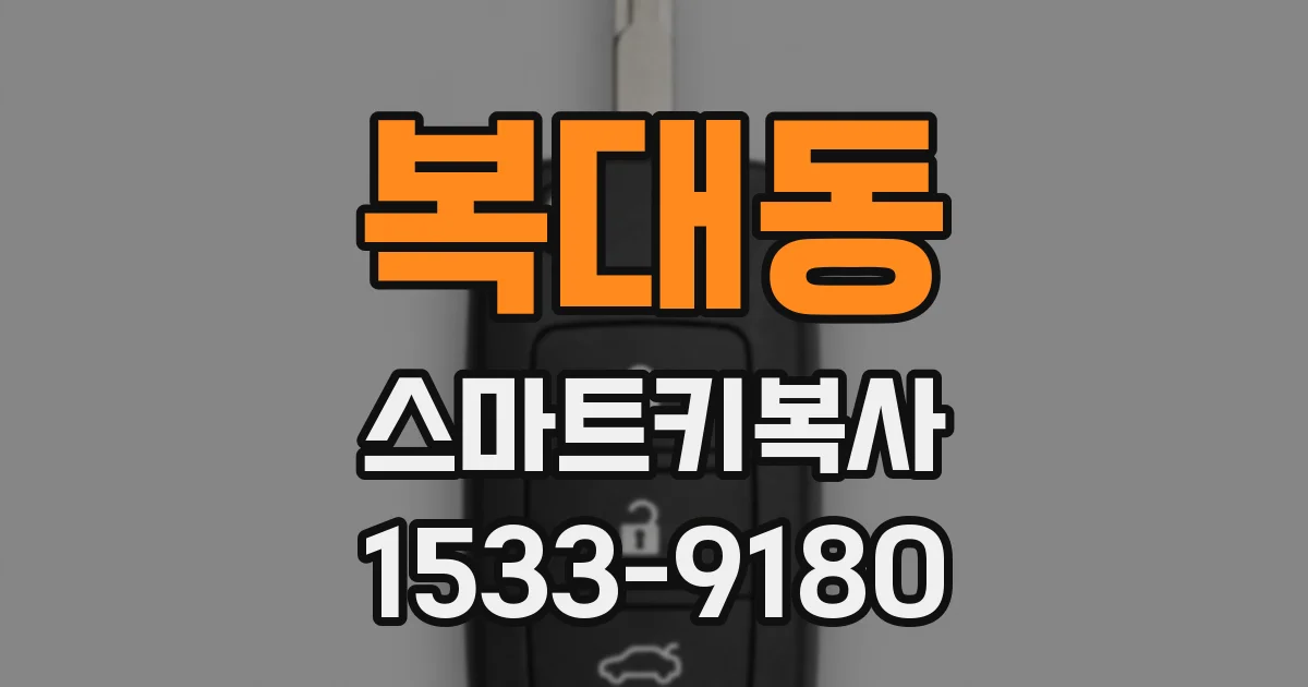 복대동 스마트키복사