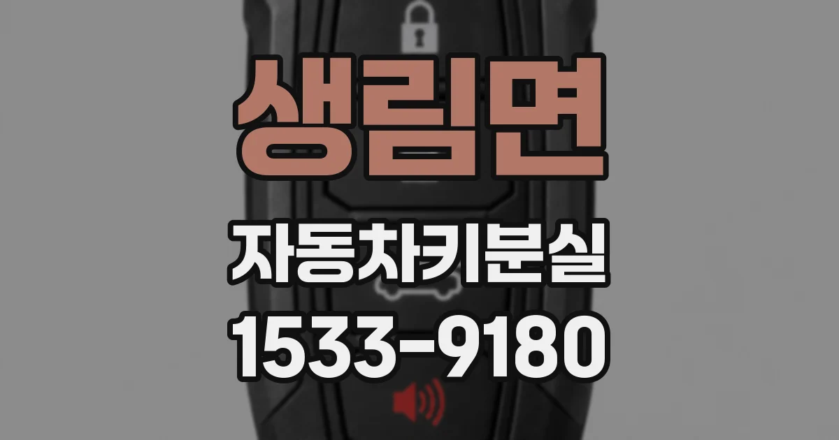 생림면 자동차키분실
