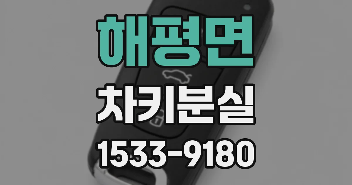 해평면 차키분실