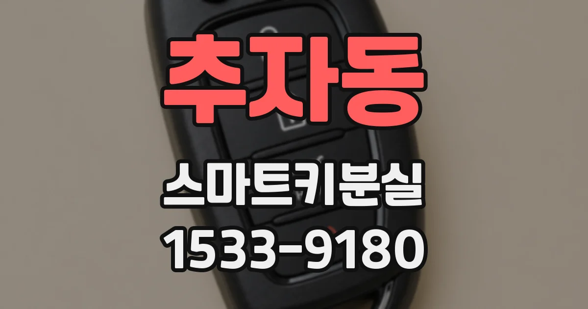 추자동 스마트키분실