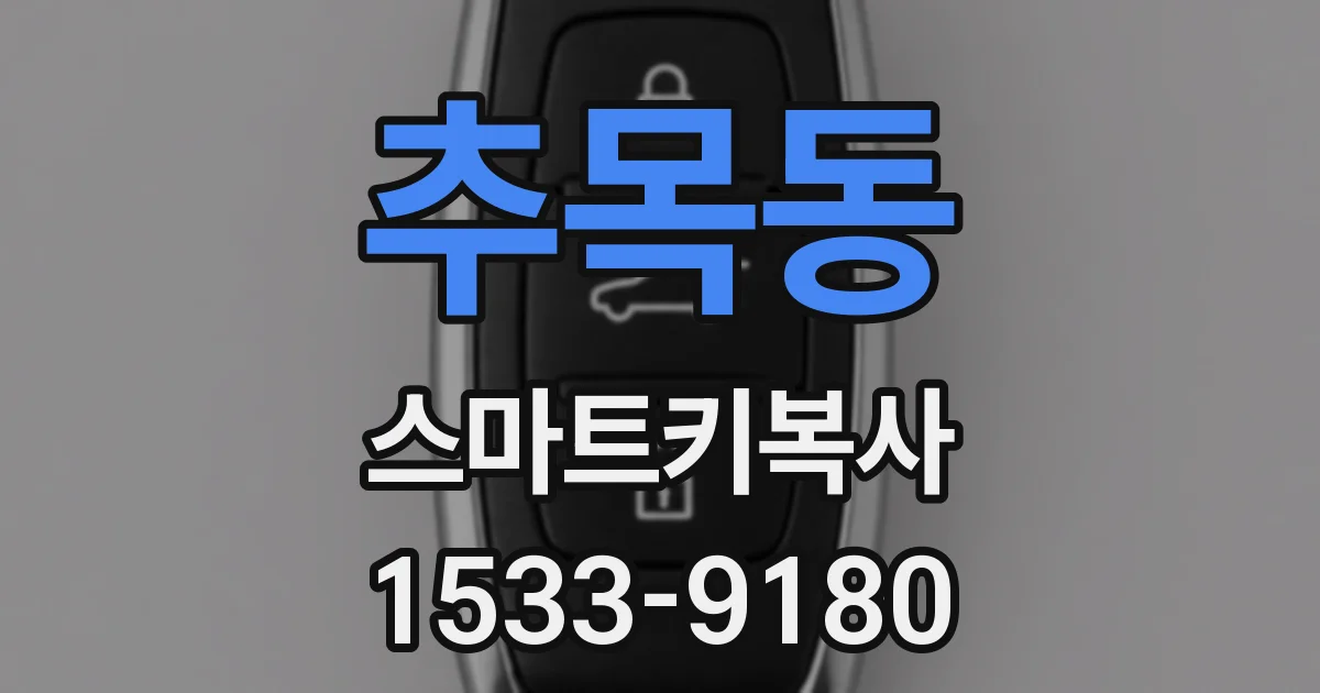 추목동 스마트키복사