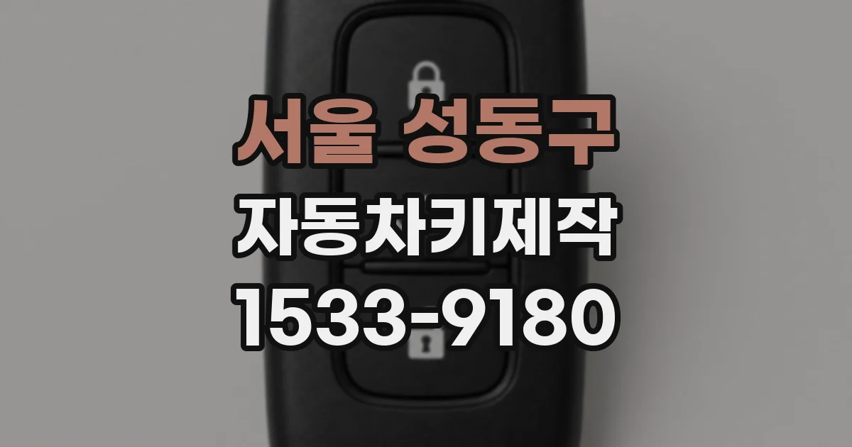 서울 성동구 자동차키제작