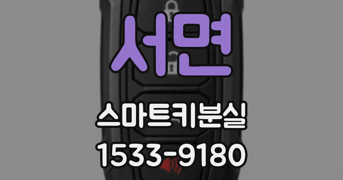 서면 스마트키분실