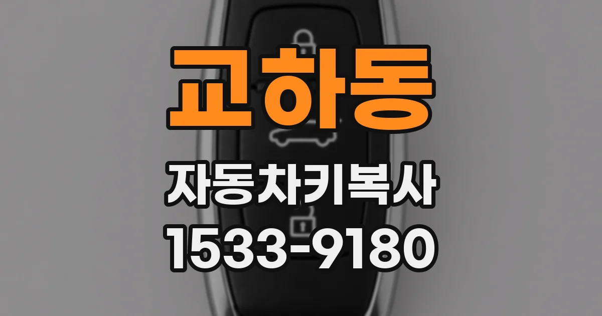 교하동 자동차키복사