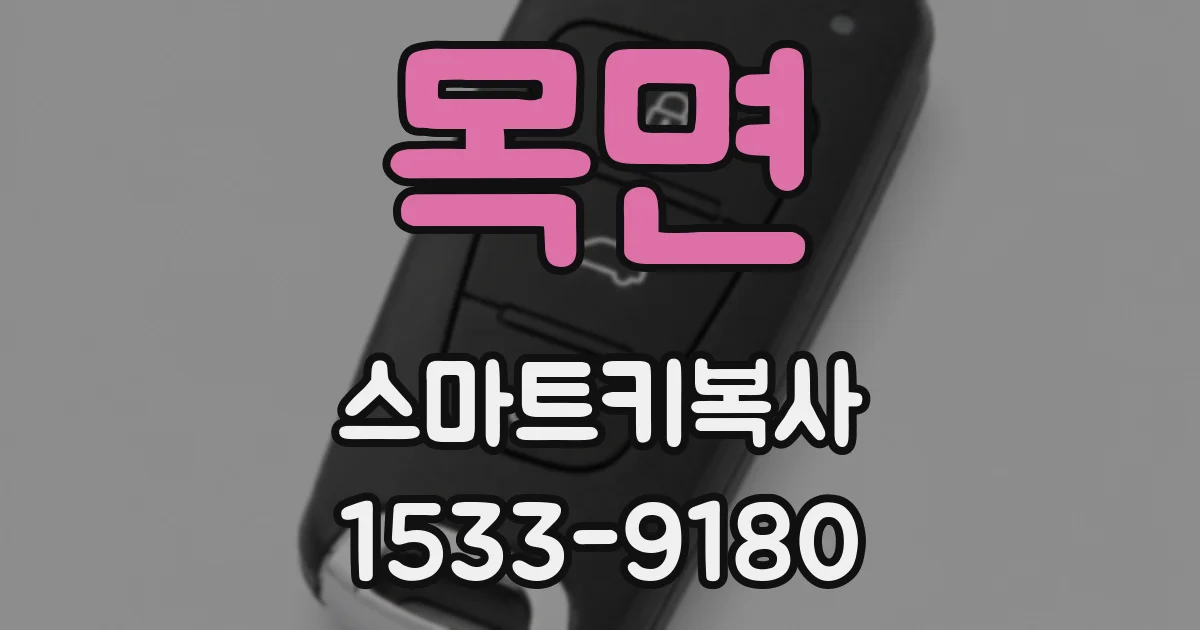 목면 스마트키복사