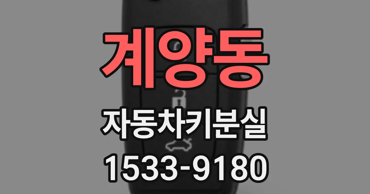계양동 자동차키분실