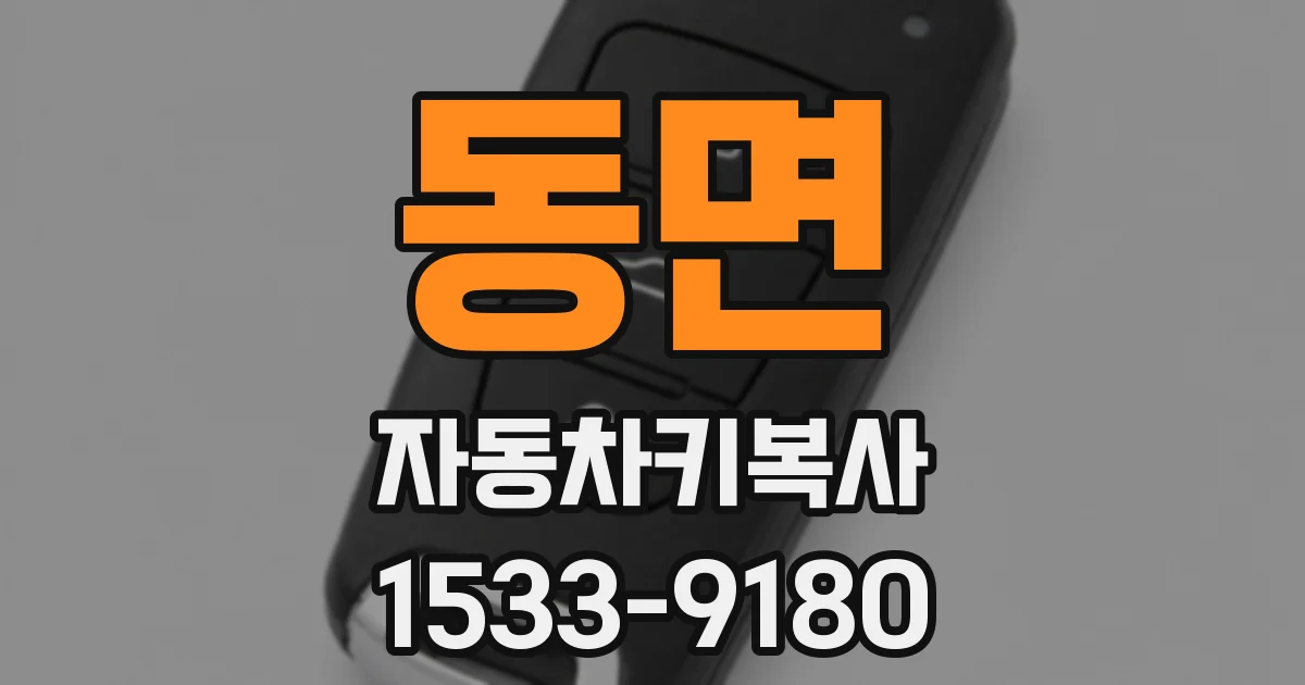 동면 자동차키복사