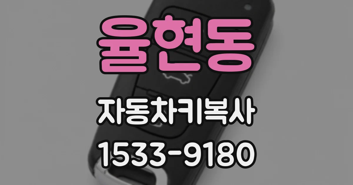 율현동 자동차키복사