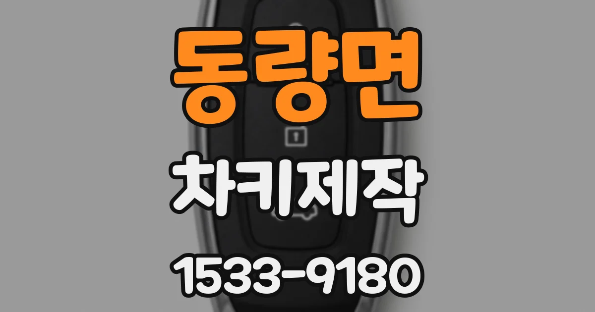 동량면 차키제작
