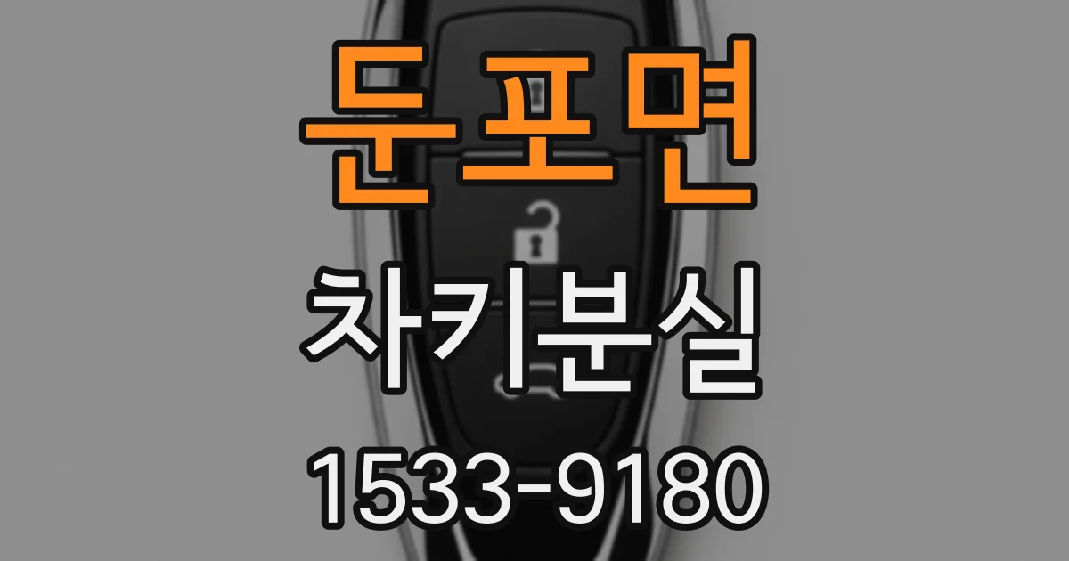 둔포면 차키분실
