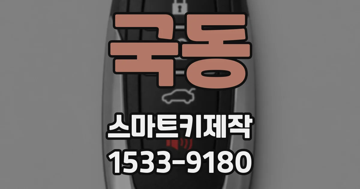국동 스마트키제작